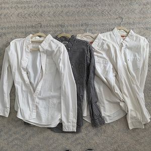 4 Pack Levi's Button Down Cotton Shirts - Size L